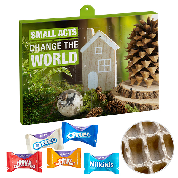 Premium Marken-Adventskalender PAPIER mit Milka Favor.Mix