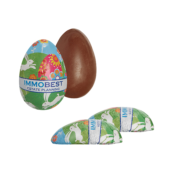 Vollgegossenes Schoko-Halbei