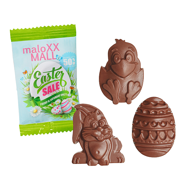 Oster-Schoko-Figuren in konv. Folie